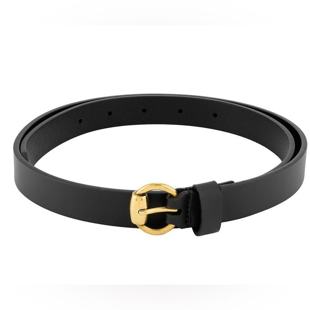 Gucci Slim Black Leather Belt 307519 90/36